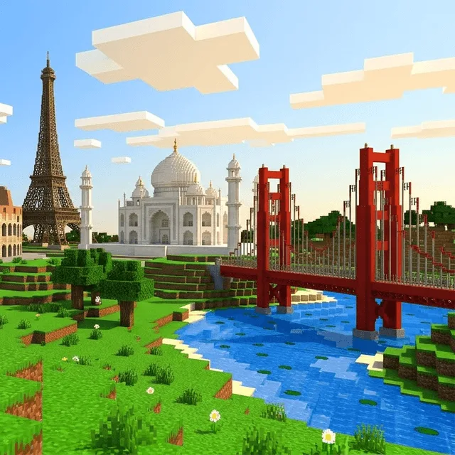 History in Minecraft: Build World Landmarks