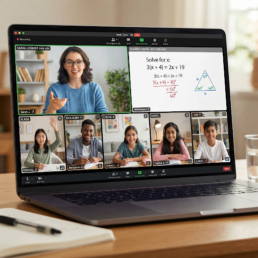 A live Nex2School class in session